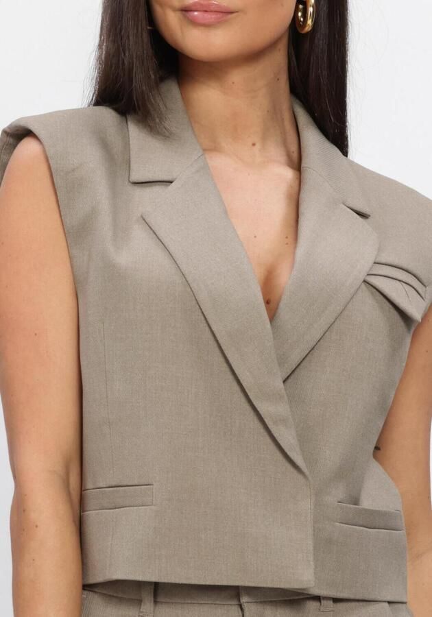COPENHAGEN MUSE Dames Blazers Cmtailor-short-waistcoat Taupe - Foto 3