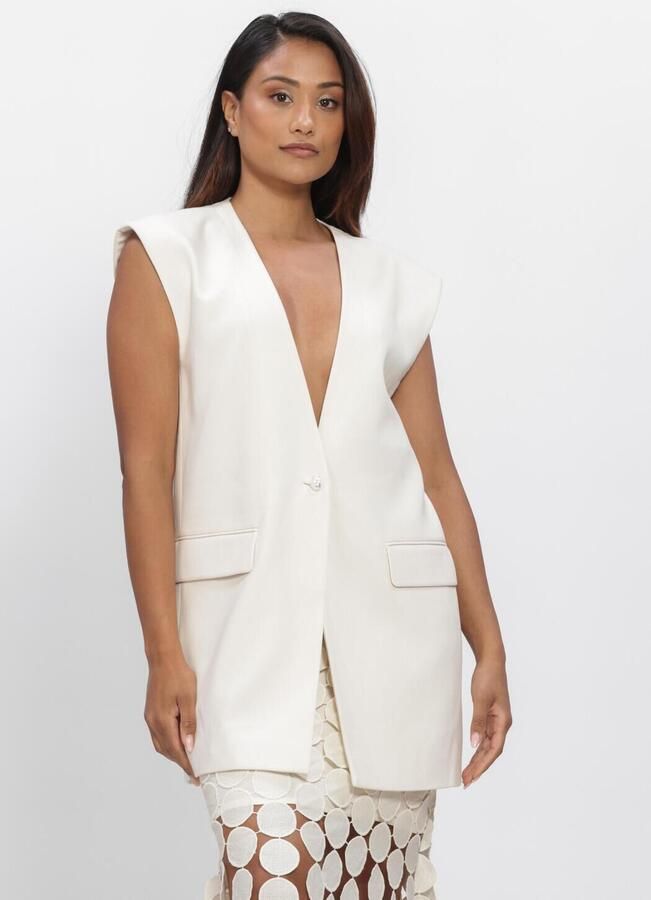 COPENHAGEN MUSE Dames Blazers Cmtailor-waistcoat Creme