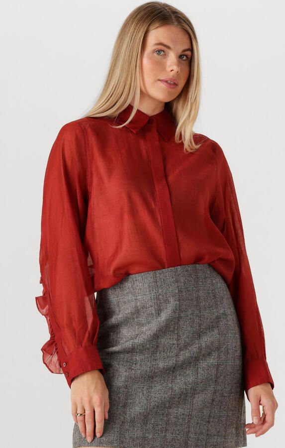 COPENHAGEN MUSE Dames Blouses Cmbluebell-shirt Rood - Foto 4