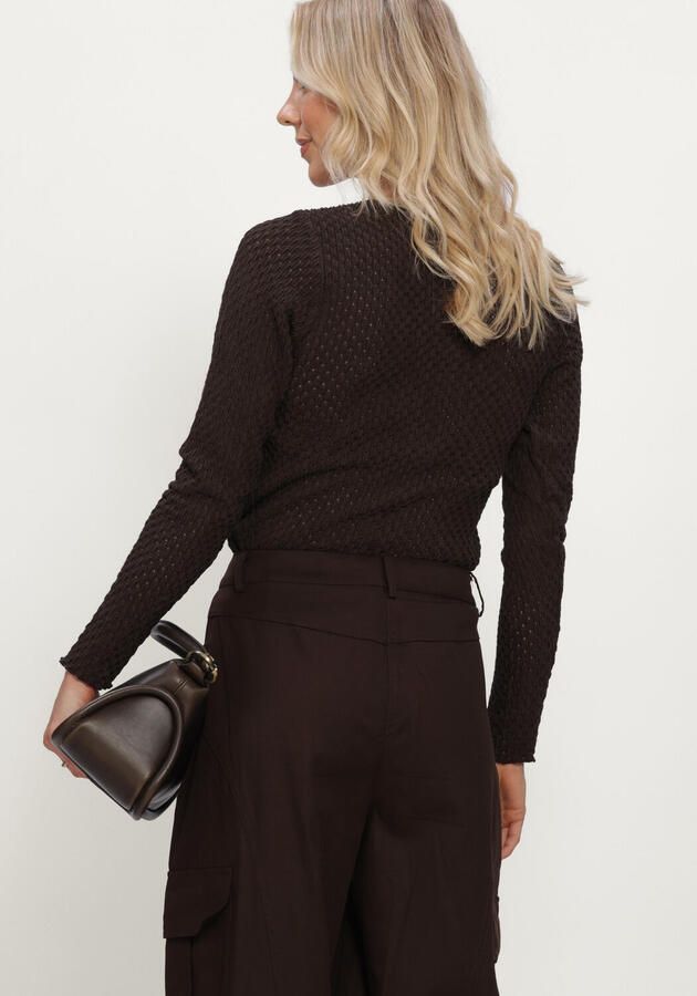 COPENHAGEN MUSE Dames Blouses Cmbobbie-blouse Bruin - Foto 2