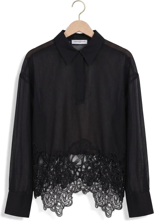 COPENHAGEN MUSE Dames Blouses Cmdolly-shirt Zwart - Foto 4