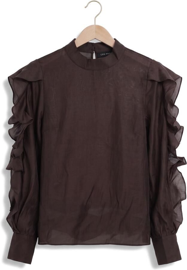 COPENHAGEN MUSE Dames Blouses Cmmolly-blouse Bruin - Foto 4