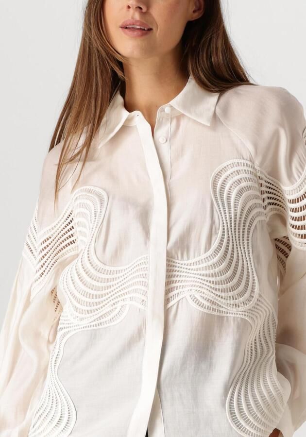 Copenhagen Muse Regular fit blouse met structuurmotief model 'MOLLY' - Foto 4