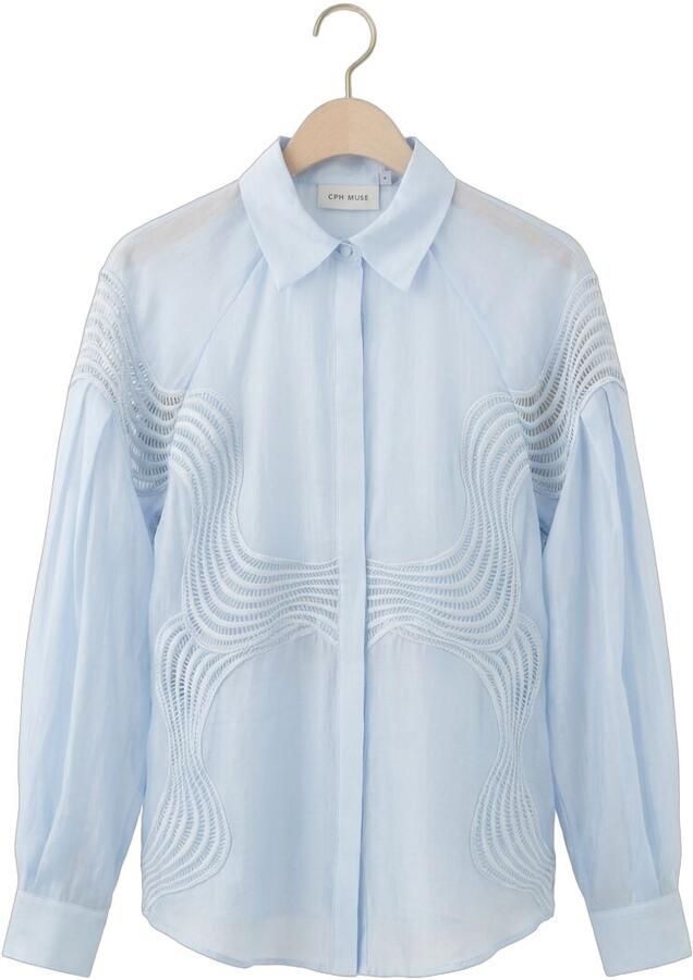 COPENHAGEN MUSE Dames Blouses Cmmolly-shirt Lichtblauw - Foto 2