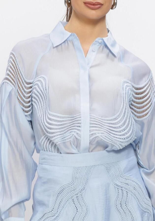 COPENHAGEN MUSE Dames Blouses Cmmolly-shirt Lichtblauw - Foto 4