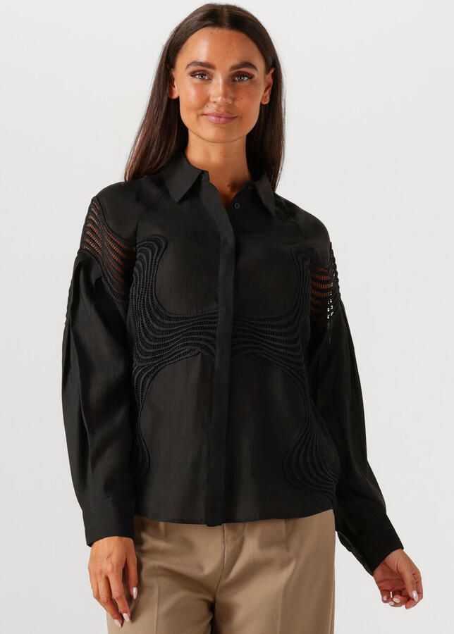 Copenhagen Muse Relaxed fit blouse met platte kraag model 'MOLLY' - Foto 4