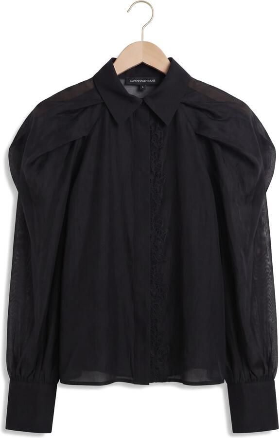 COPENHAGEN MUSE Dames Blouses Cmmolly-shirt Zwart - Foto 4