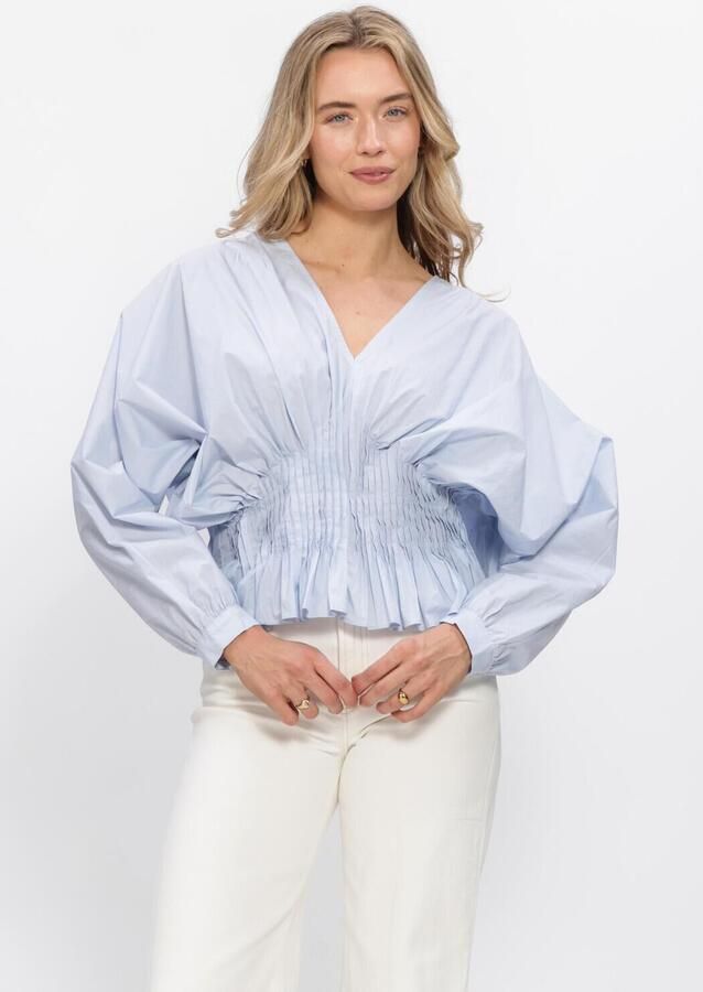COPENHAGEN MUSE Dames Blouses Cmpoplin-blouse Lichtblauw