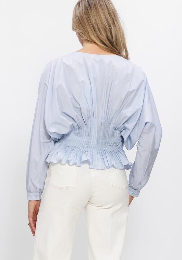 COPENHAGEN MUSE Dames Blouses Cmpoplin-blouse Lichtblauw - Foto 3