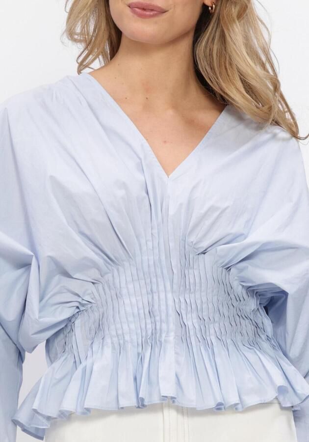 COPENHAGEN MUSE Dames Blouses Cmpoplin-blouse Lichtblauw - Foto 4