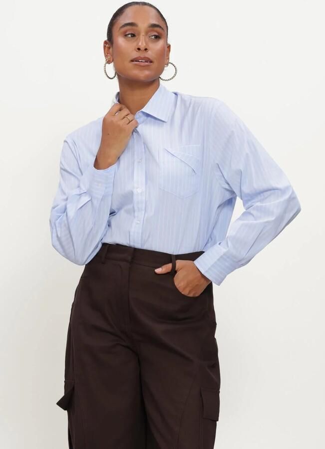 COPENHAGEN MUSE Dames Blouses Cmshirty-shirt Lichtblauw