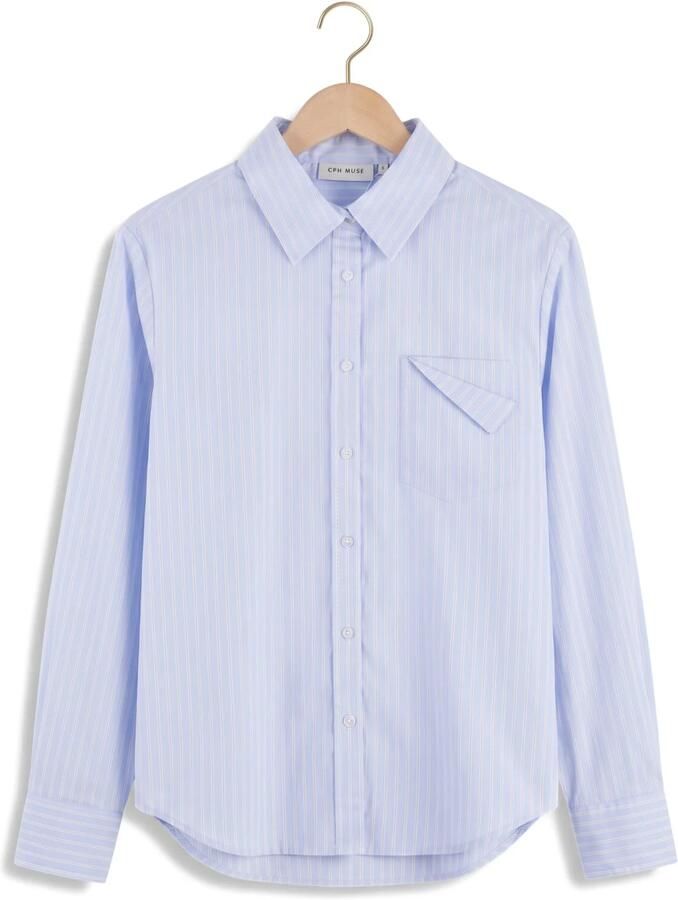 COPENHAGEN MUSE Dames Blouses Cmshirty-shirt Lichtblauw - Foto 2
