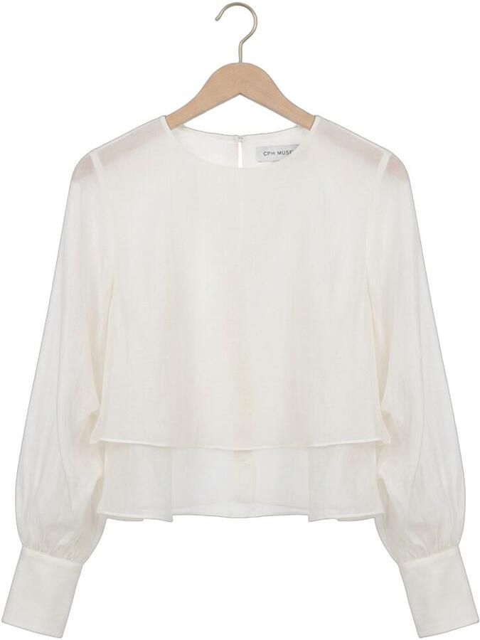 COPENHAGEN MUSE Dames Blouses Cmtilly-blouse Gebroken Wit - Foto 2