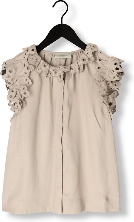 COPENHAGEN MUSE Dames Blouses Natuli Shirt Beige - Foto 3