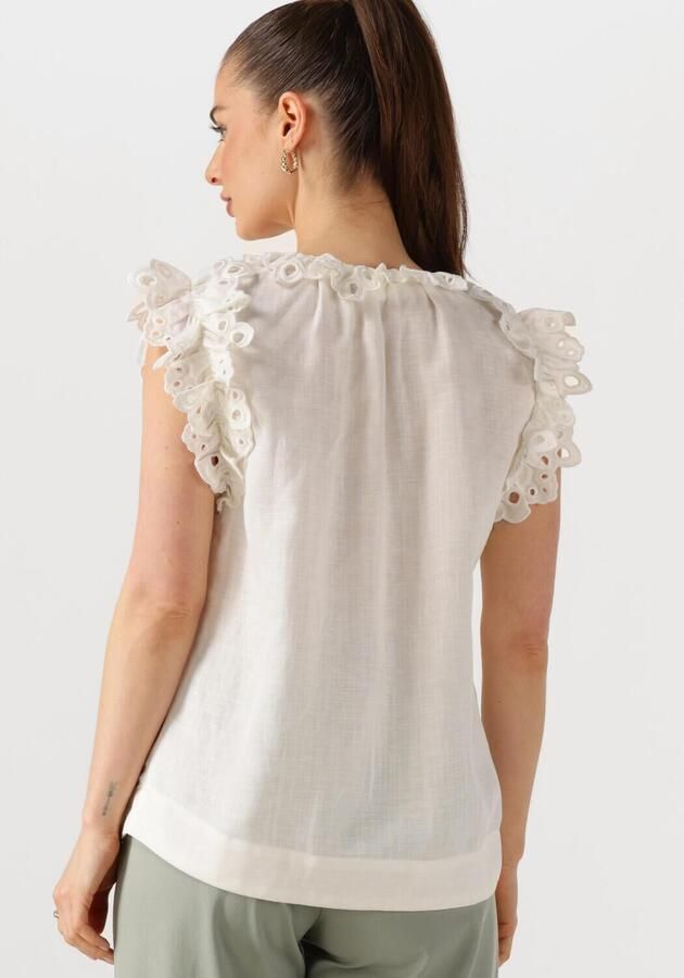COPENHAGEN MUSE Dames Blouses Natuli Shirt Wit - Foto 2