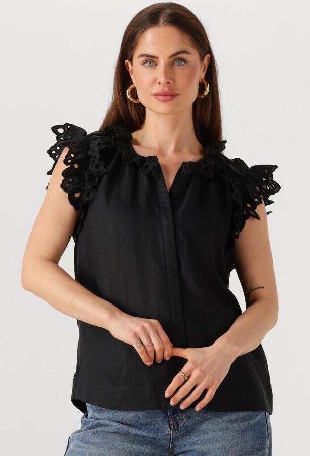COPENHAGEN MUSE Dames Blouses Natuli Shirt Zwart - Foto 4
