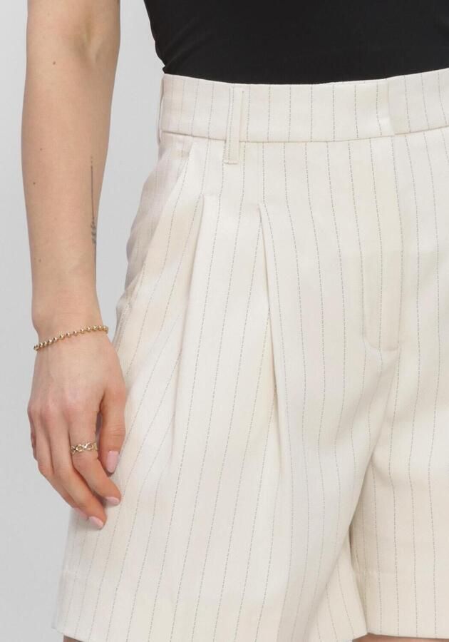COPENHAGEN MUSE Dames Broeken Cmtailor-shorts Stripe Creme - Foto 4