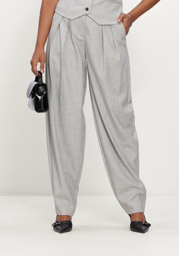 COPENHAGEN MUSE Dames Broeken Cmtailory-pant Lichtgrijs