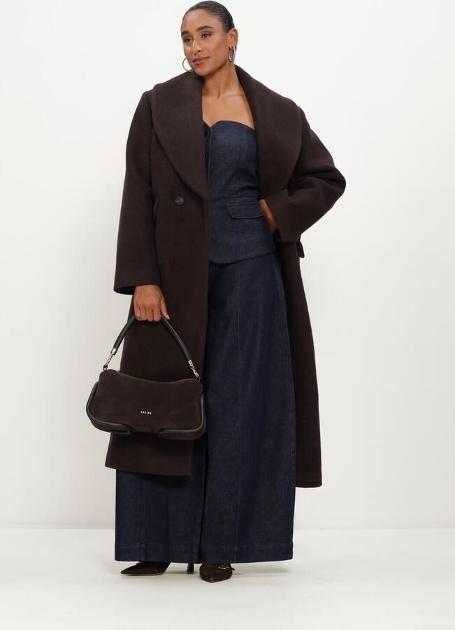 Cph Muse Regular fit lange jas van wolmix model 'FOUZ'