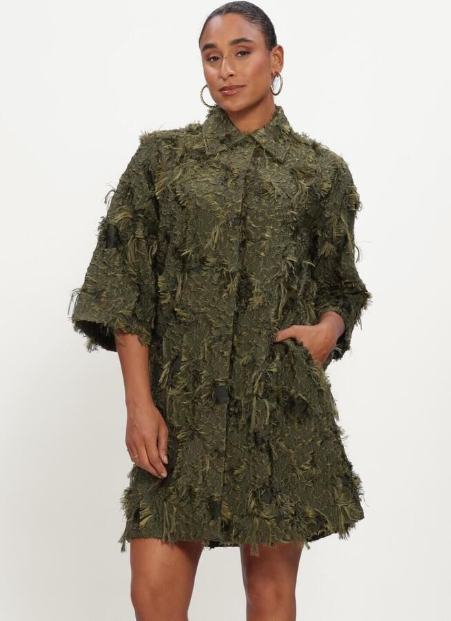 COPENHAGEN MUSE Dames Jurken Cmjany-dress Donkergroen