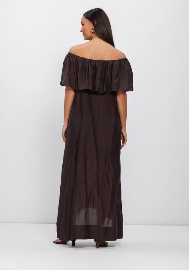 Copenhagen Muse Off-shoulder maxi-jurk Molly bruin - Foto 2