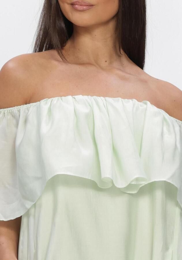 Copenhagen Muse Off-shoulder maxi-jurk Molly groen - Foto 2