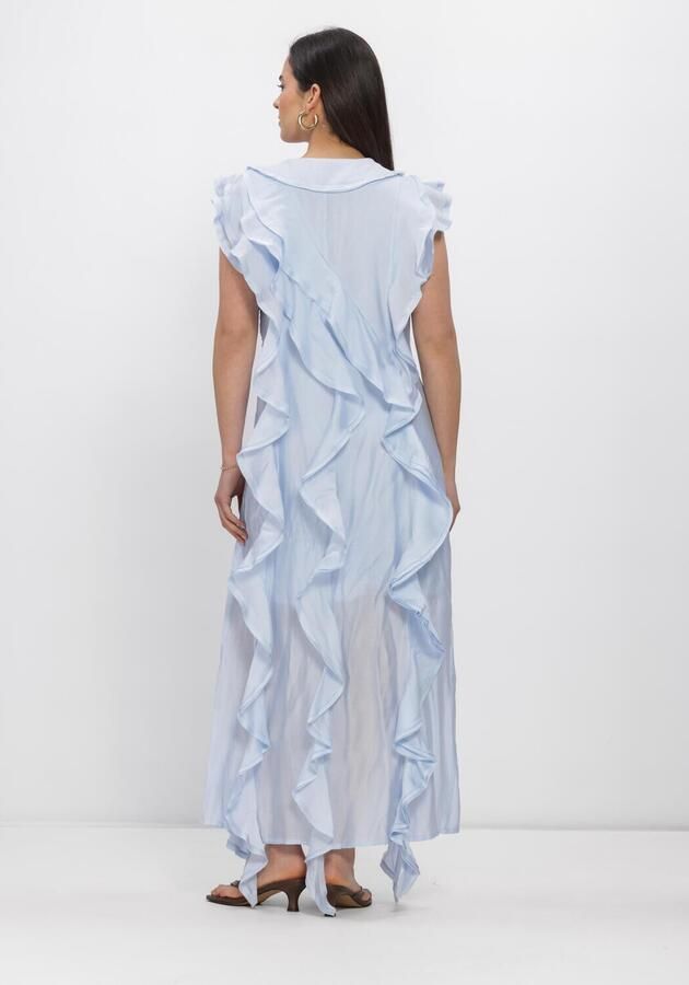 Cph Muse Midijurk van lyocellmix met ruches model 'MOLLY' - Foto 3
