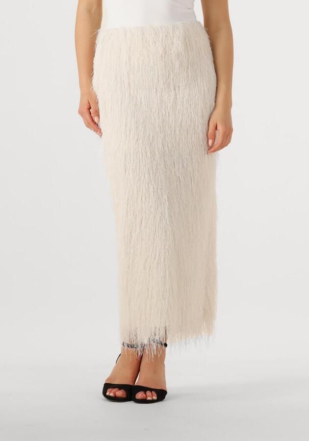 Copenhagen Muse Maxi-rok met franjes Fallon naturel - Foto 4