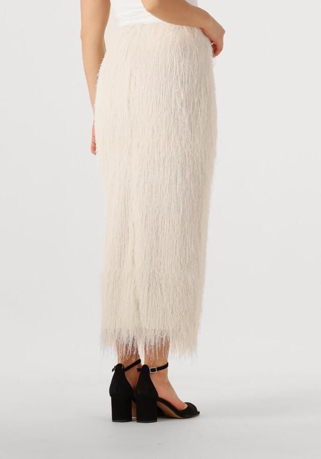 Copenhagen Muse Maxi-rok met franjes Fallon naturel