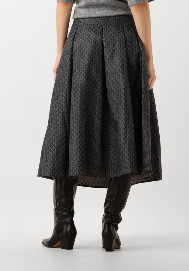Copenhagen Muse Grijze Bedrukte Midi Rok Gray Dames