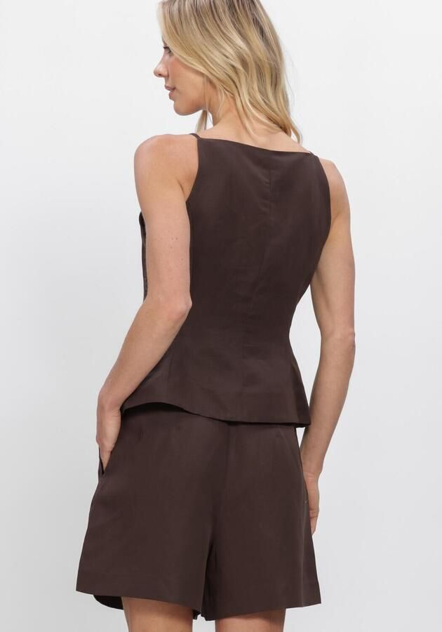 COPENHAGEN MUSE Dames Tops & T-shirts Cmcolleen-waistcoat Bruin - Foto 3