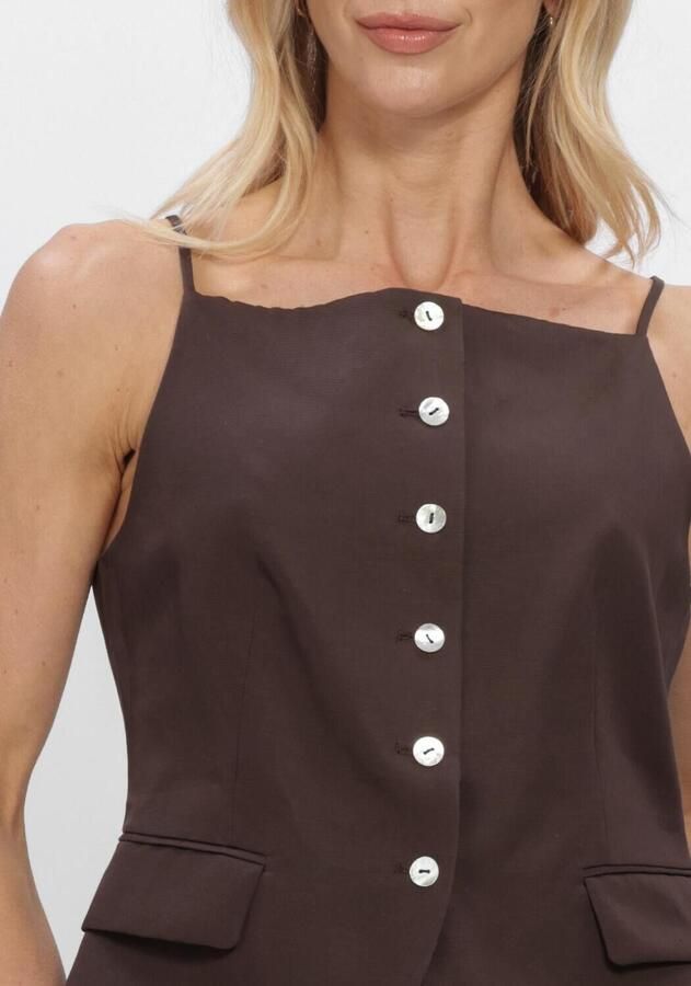 COPENHAGEN MUSE Dames Tops & T-shirts Cmcolleen-waistcoat Bruin - Foto 2