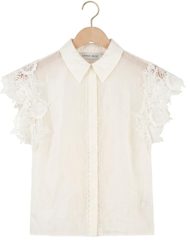 COPENHAGEN MUSE Dames Tops & T-shirts Cmmolly-shirt Gebroken Wit - Foto 2