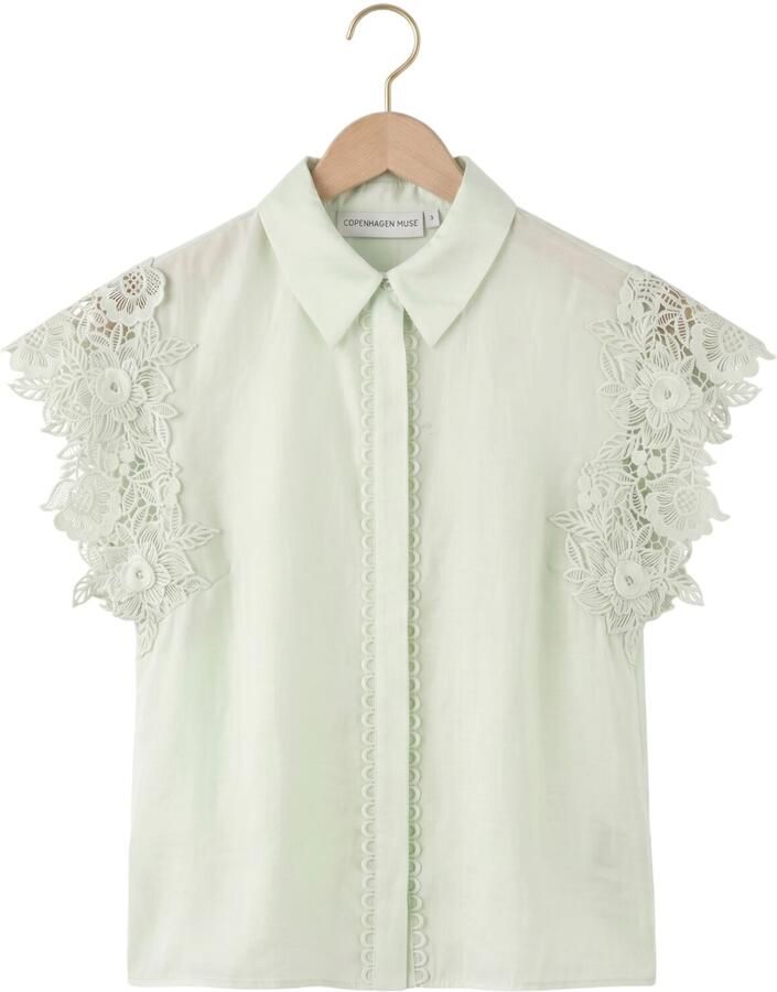 COPENHAGEN MUSE Dames Tops & T-shirts Cmmolly-shirt Groen - Foto 2