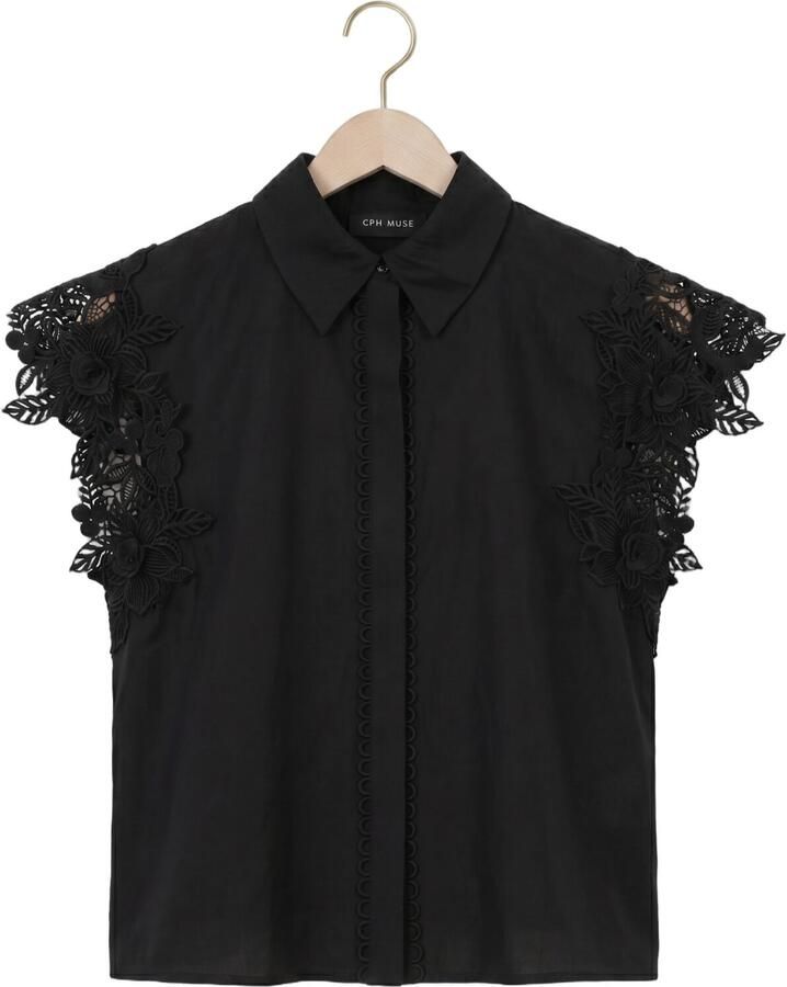 COPENHAGEN MUSE Dames Tops & T-shirts Cmmolly-shirt Zwart - Foto 2