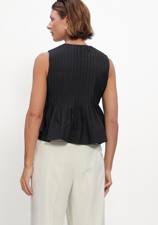 COPENHAGEN MUSE Dames Tops & T-shirts Cmpleat-blouse Zwart - Foto 3