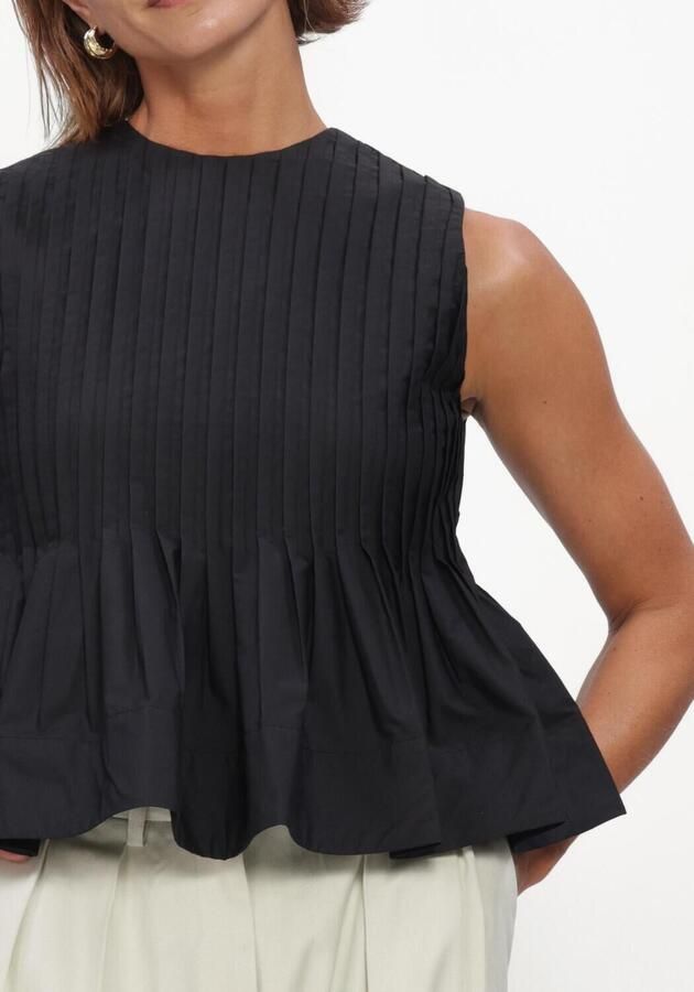 COPENHAGEN MUSE Dames Tops & T-shirts Cmpleat-blouse Zwart - Foto 4