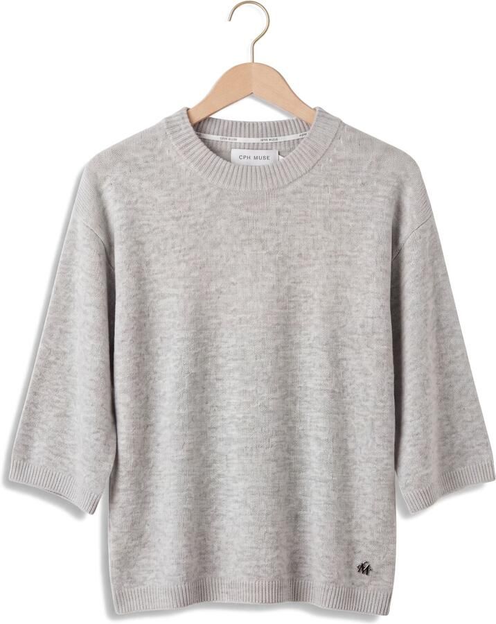 COPENHAGEN MUSE Dames Tops & T-shirts Cmsienna-pullover Lichtgrijs - Foto 2