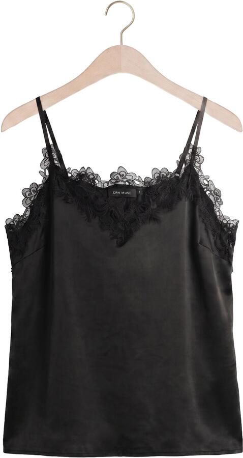 COPENHAGEN MUSE Dames Tops & T-shirts Cmsilia-top Zwart - Foto 4