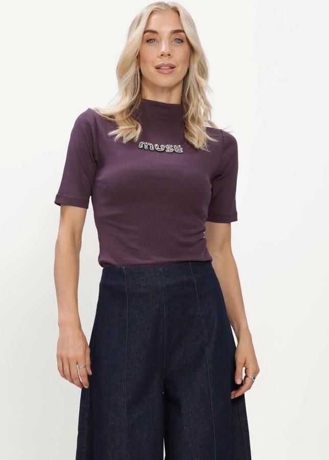 COPENHAGEN MUSE Dames Tops & T-shirts Cmsiv-tee Paars