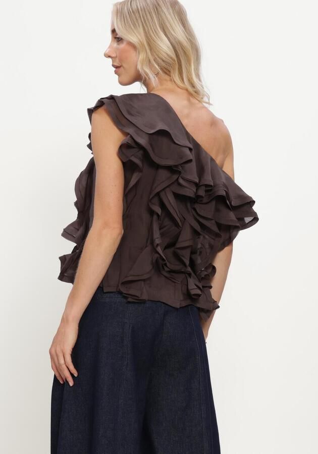 COPENHAGEN MUSE Dames Tops & T-shirts Cmtilly-blouse Bruin - Foto 3