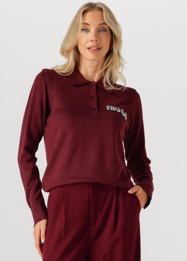 COPENHAGEN MUSE Dames Tops & T-shirts Cmveran-polo Bordeaux - Foto 4