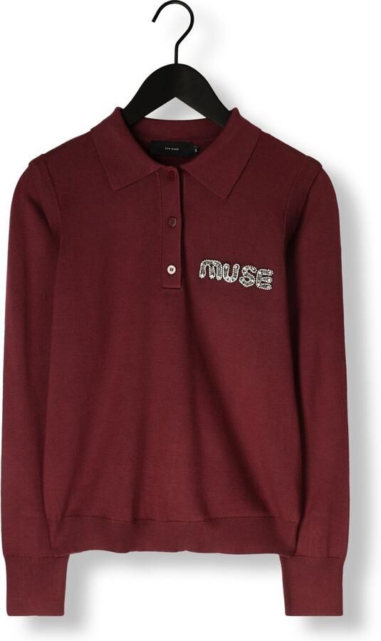 COPENHAGEN MUSE Dames Tops & T-shirts Cmveran-polo Bordeaux - Foto 3