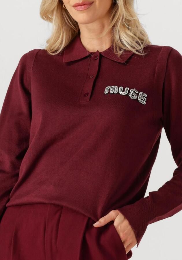 COPENHAGEN MUSE Dames Tops & T-shirts Cmveran-polo Bordeaux - Foto 2