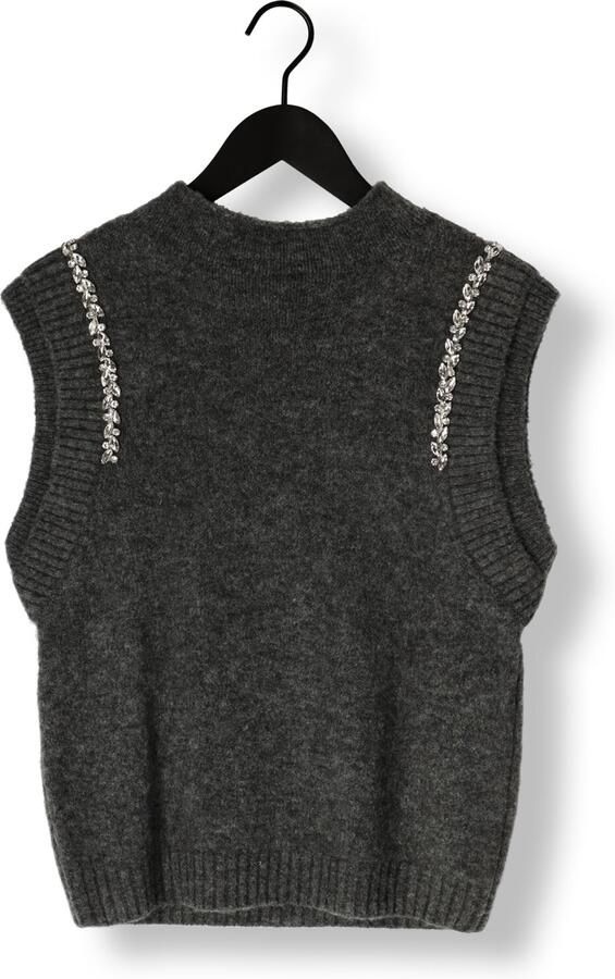 COPENHAGEN MUSE Dames Truien & Vesten Cmibra-waistcoat Donkergrijs - Foto 3