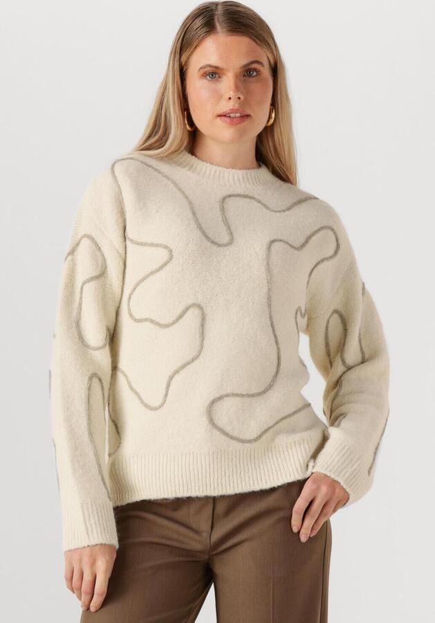 COPENHAGEN MUSE Dames Truien & Vesten Cmpella-pullover Creme - Foto 4