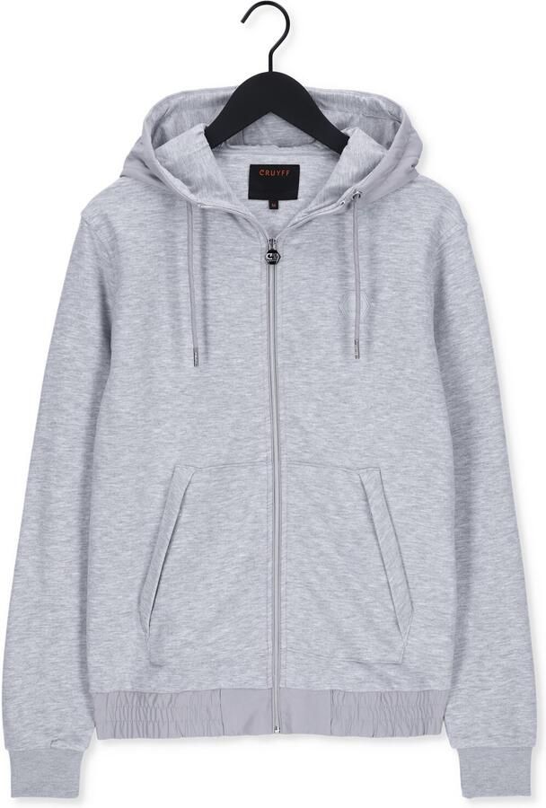 CRUYFF Heren Truien & Vesten Aimar Zip Thu 280 Gsm Brushback Woven Overlayers Lichtgrijs - Foto 3