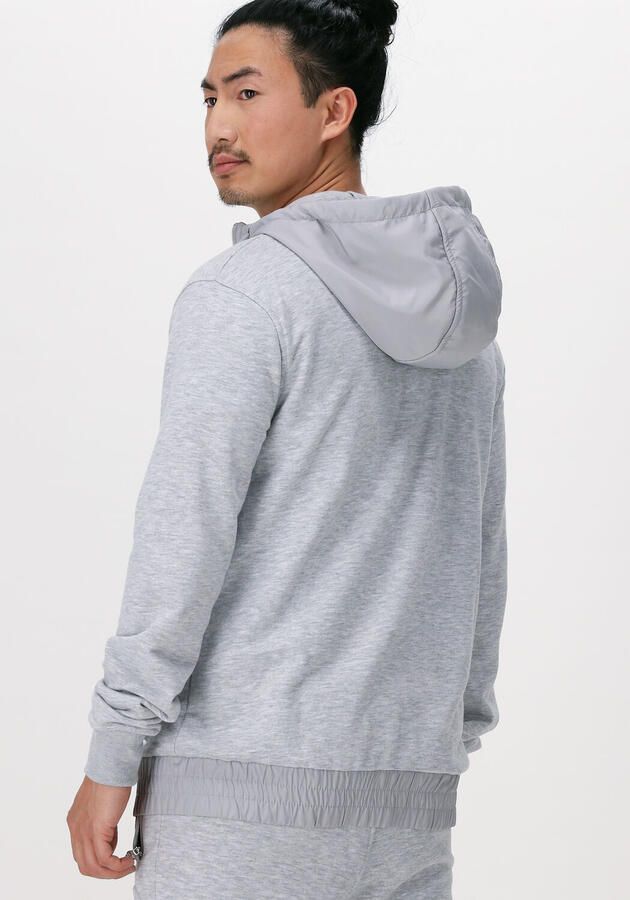 CRUYFF Heren Truien & Vesten Aimar Zip Thu 280 Gsm Brushback Woven Overlayers Lichtgrijs