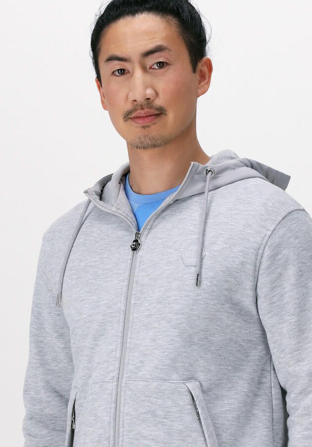 CRUYFF Heren Truien & Vesten Aimar Zip Thu 280 Gsm Brushback Woven Overlayers Lichtgrijs - Foto 2