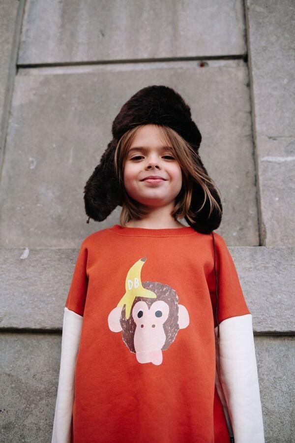 DAILY BRAT Jongens Truien & Vesten Funky Kong Sweater Bruin - Foto 2